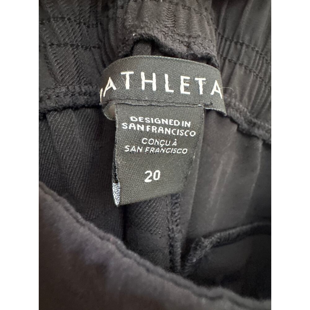 Athleta Brooklyn Joggers Ankle Black Camo Size 20 Athleisure Comfort Travel - Picture 3 of 6